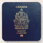 [200] Kanadischer Passport Getränkeuntersetzer (Vorderseite)
