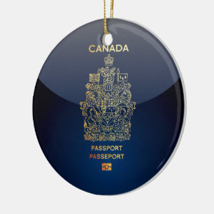 [200] Kanadischer Passport Keramik Ornament