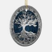 [200] Keltischer Baum des Lebens [Silber] Keramik Ornament (Rechts)