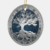 [200] Keltischer Baum des Lebens [Silber] Keramik Ornament (Links)