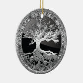 [200] Keltischer Baum des Lebens [Silber] Keramik Ornament (Rechts)