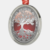 [200] Keltischer Baum des Lebens [Silber] Ornament Aus Metall (Links)