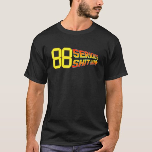 200 km/h BTTF-Design T-Shirt (Vorderseite)