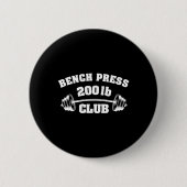 200 Lbs Pound Bench Press Club Gym Weightlifting P Button (Vorderseite)