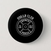 200 Lbs Pound Bench Press Club Gym Weightlifting P Button (Vorderseite)
