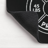 200 Lbs Pound Bench Press Club Gym Weightlifting P Mousepad (Ecke)