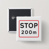 200 m lange Haltestelle für die Verkehrswarnung Button (Vorne & Hinten)