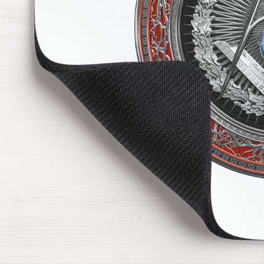 [200] Master Mason - Silver Square & Compasses Mousepad (Ecke)