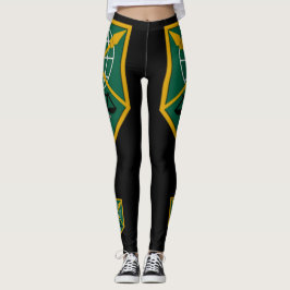 200. Militärpolizekommando USA Schwarze Leggings