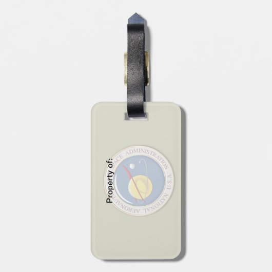 [200] NASA-Emblem [3D] Gepäckanhänger (Rückseite vertikal)