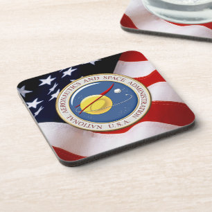 [200] NASA-Emblem [3D] Getränkeuntersetzer