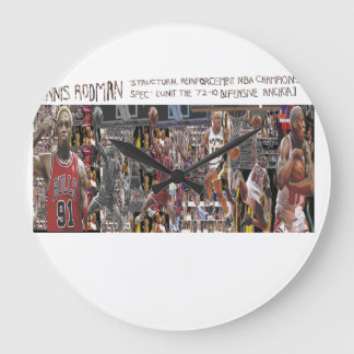 200 Porträts von Dennis Rodman Wanduhr