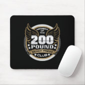 200 Pound Bench Press Club For Weightlifter Gym  Mousepad (Mit Mouse)