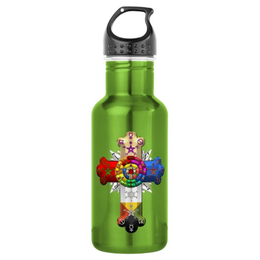 [200] Rosy Cross (Rose Croix) Trinkflasche (Vorderseite)