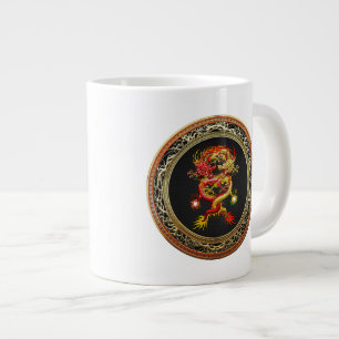 [200] Rote und Gelbe Drachen Jumbo-Tasse