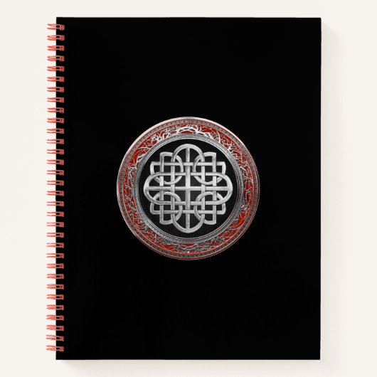 [200] Sacred Celtic Silver Knot Cross Notizblock (Vorderseite)