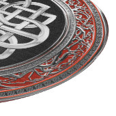 [200] Sacred Celtic Silver Knot Cross Schneidebrett (Ecke)