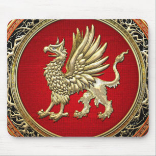 [200] Sacred Gold Griffin Mousepad