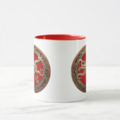 [200] Sacred Gold Octopus in Defensive Posture Tasse (Zentrum)