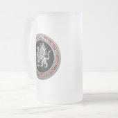 [200] Sacred Silver Griffin Mattglas Bierglas (Vorderseite Links)