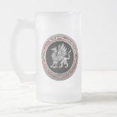 [200] Sacred Silver Griffin Mattglas Bierglas (Links)