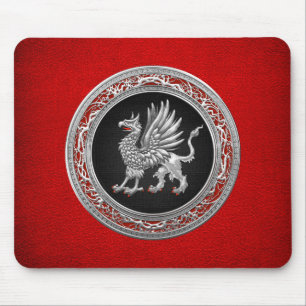 [200] Sacred Silver Griffin Mousepad