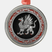 [200] Sacred Silver Griffin Silbernes Ornament (Vorne)
