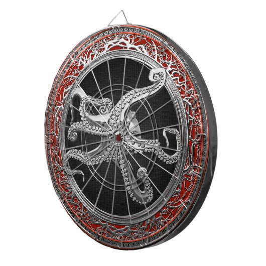 [200] Sacred Silver Octopus in Defensive Posture Dartscheibe (Vorderseite rechts)