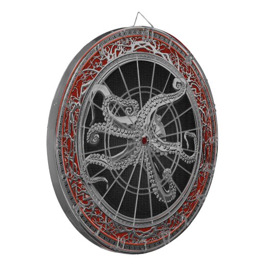 [200] Sacred Silver Octopus in Defensive Posture Dartscheibe (Vorderseite Links)