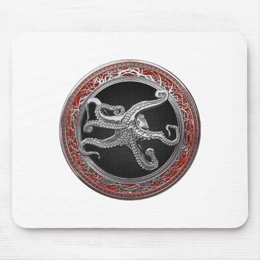 [200] Sacred Silver Octopus in Defensive Posture Mousepad (Vorne)