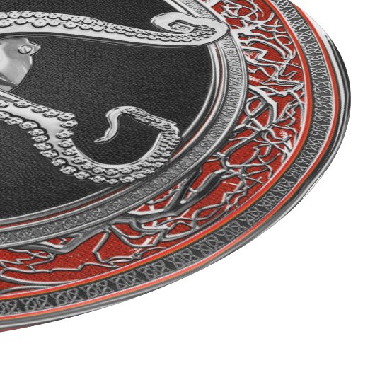 [200] Sacred Silver Octopus in Defensive Posture Schneidebrett (Ecke)