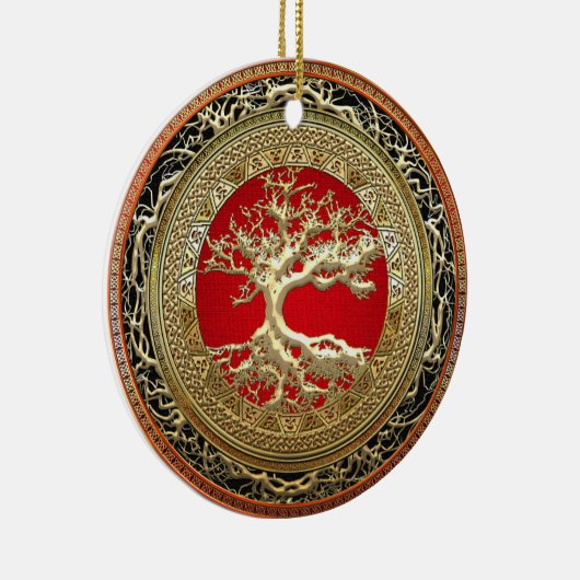 [200] Schatzkammer: Keltischer Baum des Lebens [Go Keramik Ornament (Rechts)