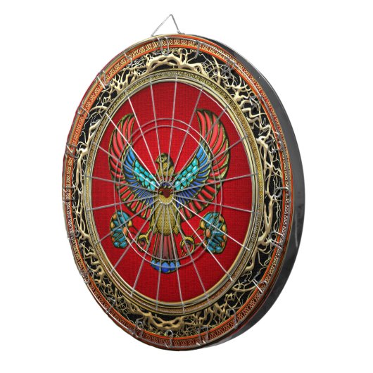 [200] Schatztruve: Ägyptischer Falken Dartscheibe (Vorderseite rechts)