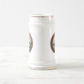 [200] Schwarzer und Gold Heiliger Ostdrache Bierglas (Mittel)