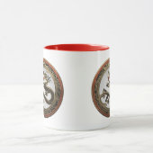 [200] Schwarzer und Gold Heiliger Ostdrache Tasse (Zentrum)