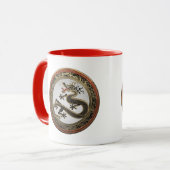 [200] Schwarzer und Gold Heiliger Ostdrache Tasse (Vorderseite Links)