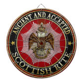 [200] Scottish Rite Double-headed Eagle Dartscheibe (vorne)