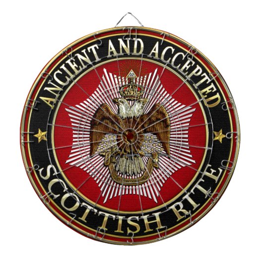 [200] Scottish Rite Double-headed Eagle Dartscheibe (vorne)