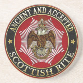 [200] Scottish Rite Double-headed Eagle Getränkeuntersetzer (Vorne)