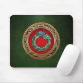 [200] Serpent God Quetzalcoatl [Jade] Mousepad (Mit Mouse)