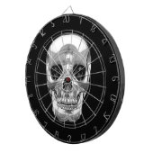 [200] Silberner menschlicher Schädel Dartscheibe (Vorderseite rechts)