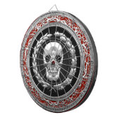 [200] Silberner Totenkopf Dartscheibe (Vorderseite rechts)