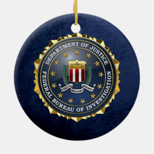 [200] Sonderausgabe FBI Keramik Ornament (Hinten)