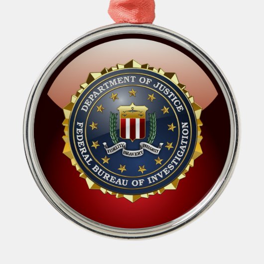 [200] Sonderausgabe FBI Silbernes Ornament (Vorne)
