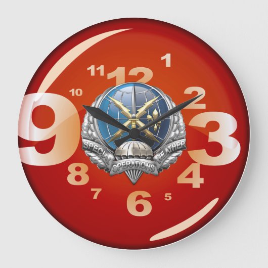 [200] SOWT-Emblem Große Wanduhr (Vorderseite)