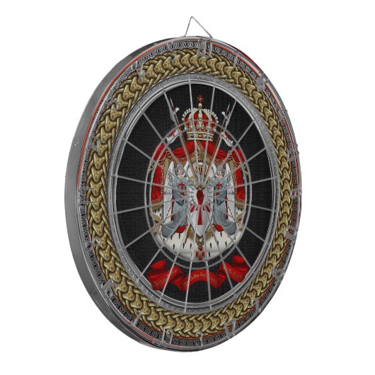 [200] Tempelwappen der Ritter Dartscheibe (Vorderseite Links)