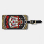 [200] Tempelwappen der Ritter Gepäckanhänger (Vorderseite horizontal)