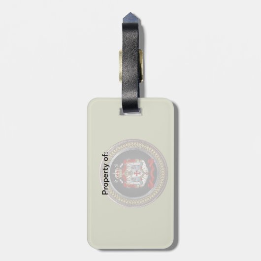 [200] Tempelwappen der Ritter Gepäckanhänger (Rückseite vertikal)