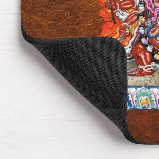 [200] Tibetan Thangka - Wrathful Deity Hayagriva Mousepad (Ecke)