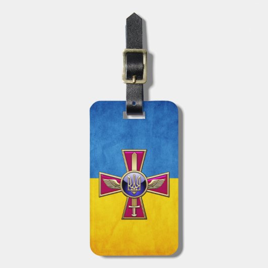 [200] Ukraine Air Force Emblem Gepäckanhänger (Vorderseite vertikal)